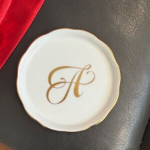 Herend Monogrammed Coaster